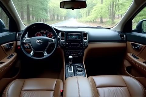 Immaculate car interior after deep cleaning