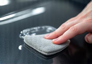 Applying ceramic coating to a car